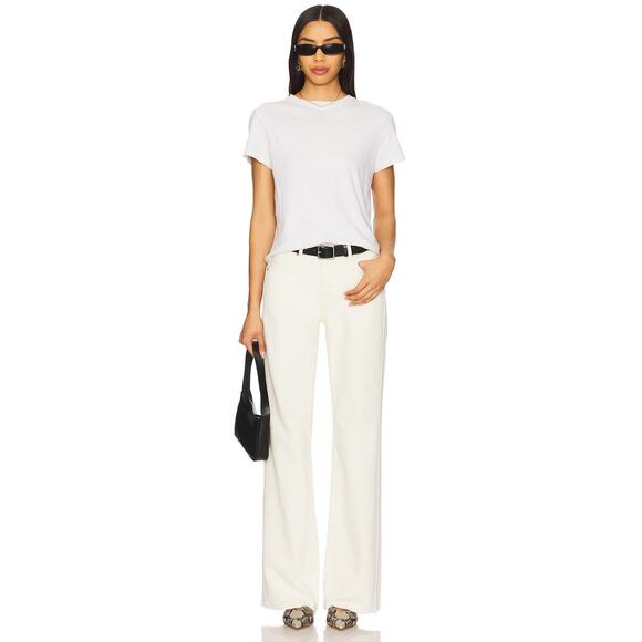 Redone X Hanes The Classic Tee Crew Neck Vintage White - XS - Picture 5 of 5